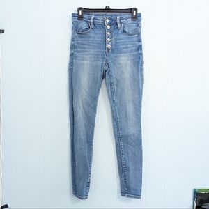 American Eagle Light Blue Super Hi-Rise Jegging size 6